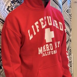 Red Lifeguard Morro Bay Hoodie